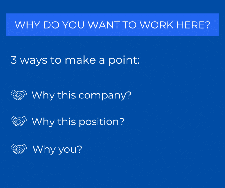 “Why Do You Want To Work Here” Example Answers + Howto