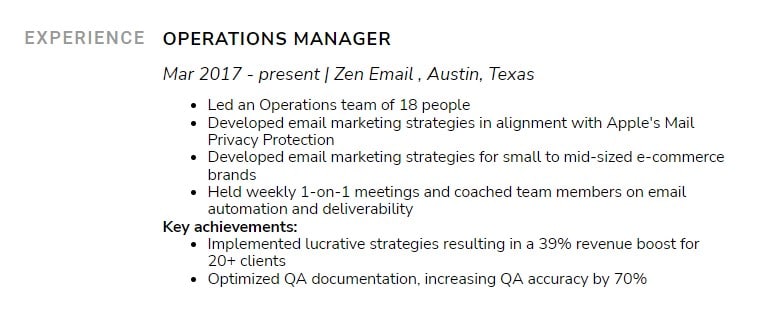 30 Work Accomplishments For A Resume Examples And Tips