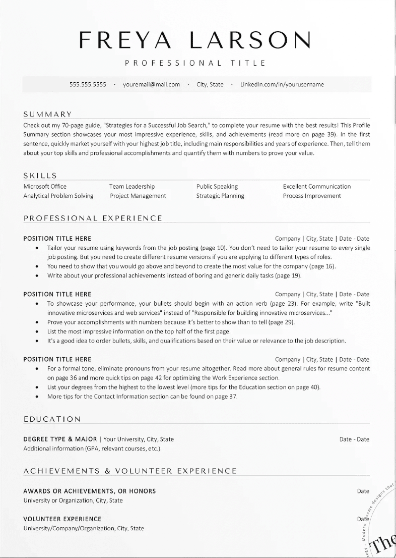 best google docs resume templates