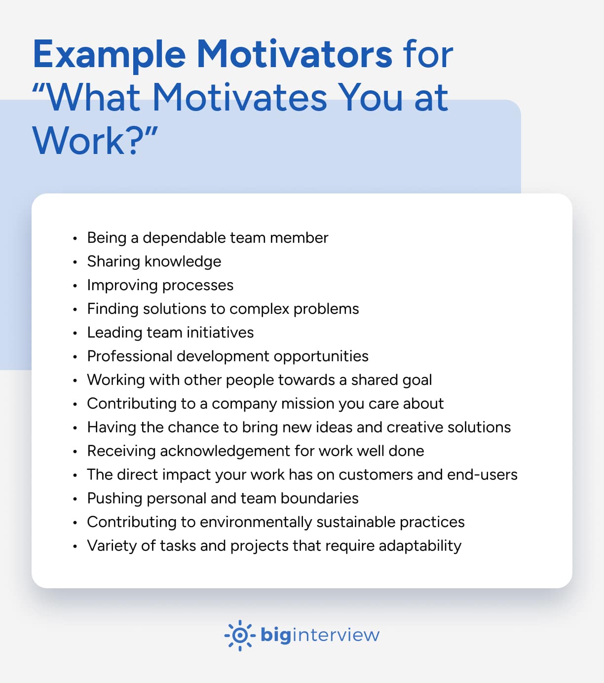 What Motivates You? Interview Question: Sample Answers And Tips