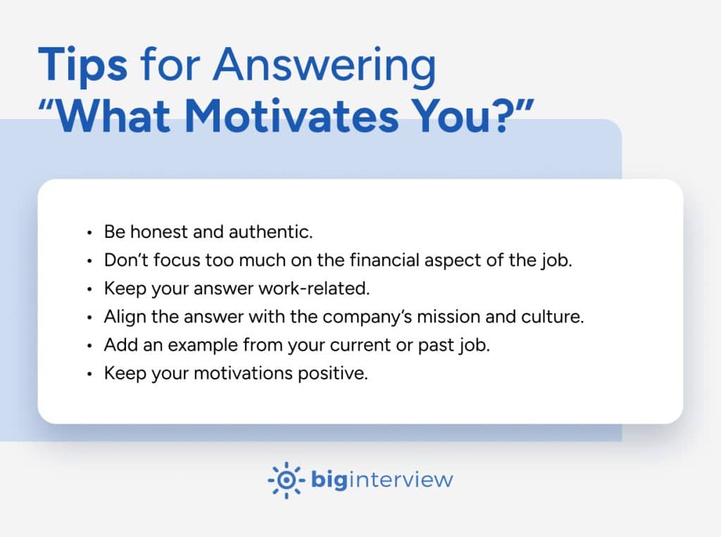 How to Answer “What Motivates You?” - With Examples
