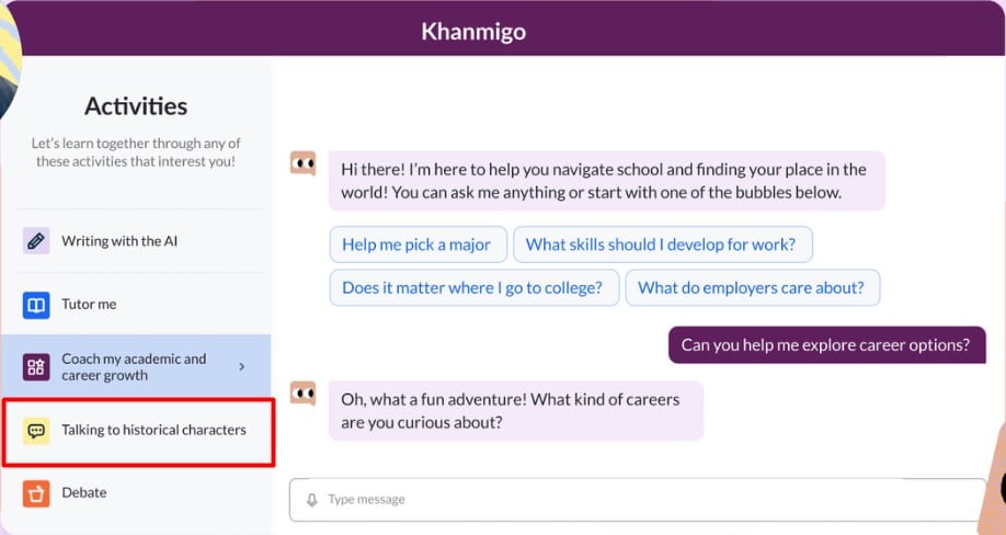 AI for students: Khanmigo