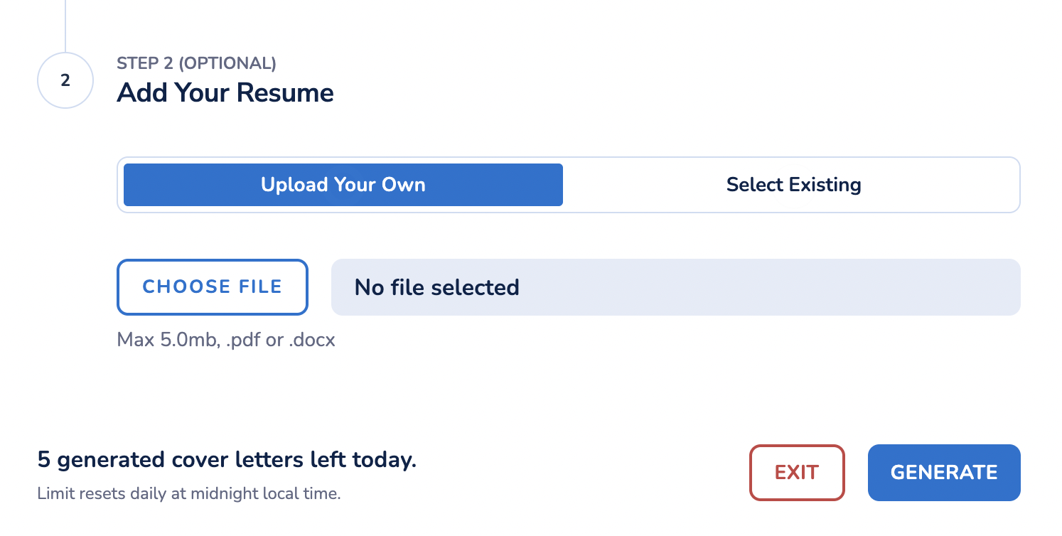 Big Resume Cover Letter Generator 2